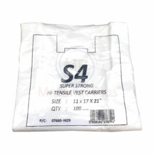 WHITE "S4"  LARGE HD  BAG (1000)