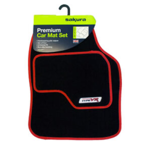 SAKURA TYPE VR CAR MAT SET-RED